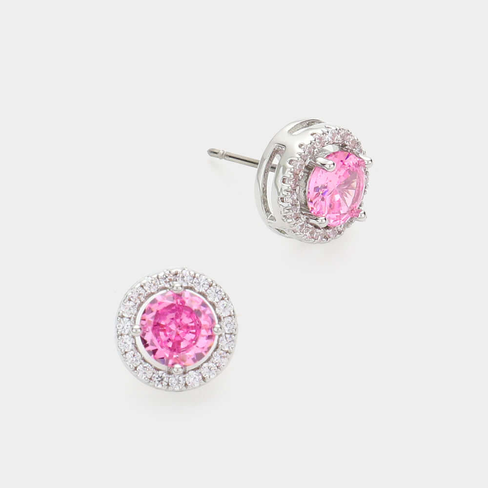 14K Gold Plated Cubic Zirconia Stud Earrings for Women - Hypoallergenic, Elegant & Dainty Jewelry - Perfect for Everyday Wear, Parties & Special Occasions
