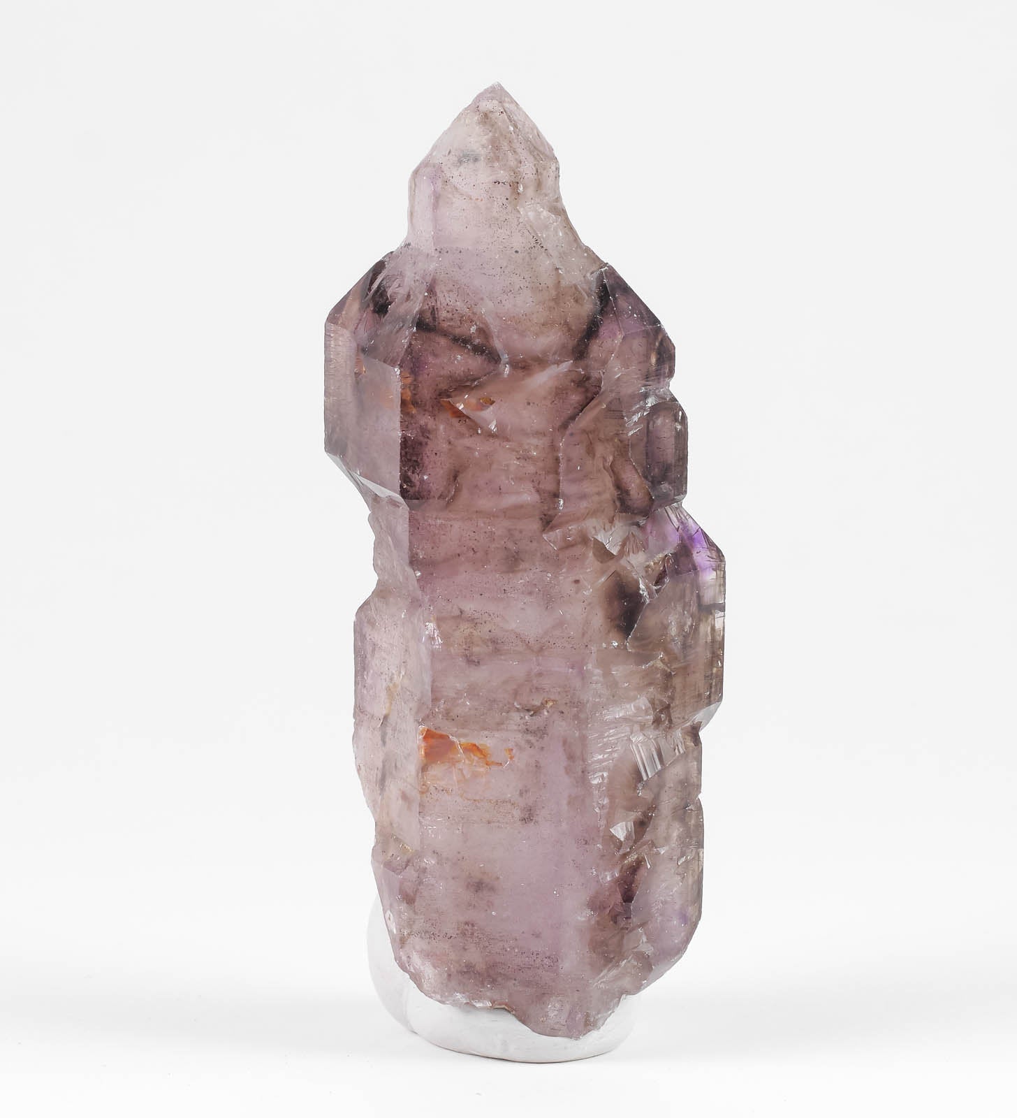 Natural Amethyst with Red Hematite Needles - Raw Crystal Birthstone, Unique Gift for Women & Men, Boho Home Decor | Perfect for Meditation, Healing & Spiritual Practices