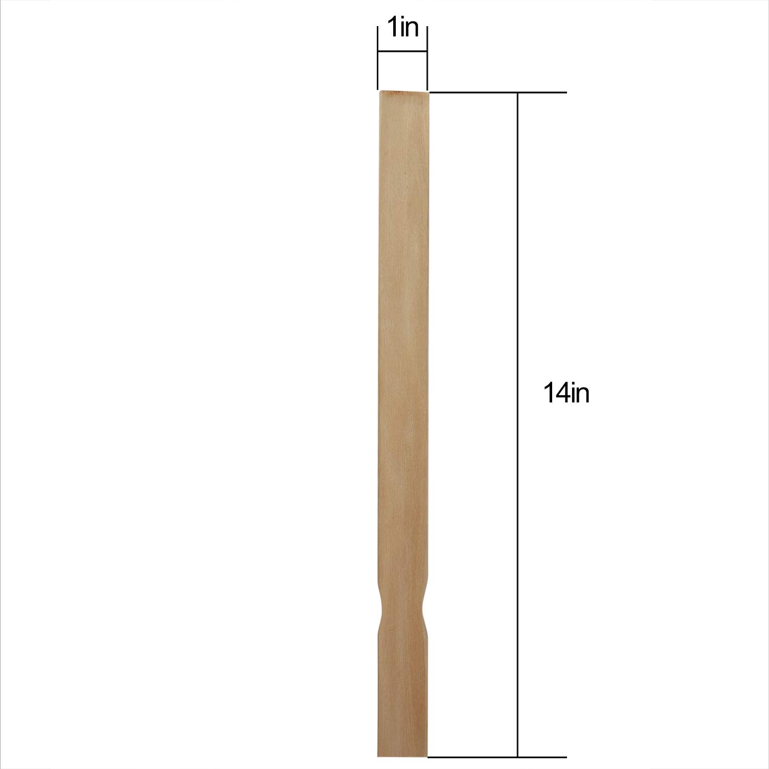 KINJOEK 100-Pack 14 Inch Wooden Paint Stir Sticks - Multi-Purpose Flat Craft Sticks for Paint Mixing, Wall Stirring, Woodworking & Garden Plant Markers - Bulk Gallon Paint Mixing Paddles for DIY Projects & Home Improvement