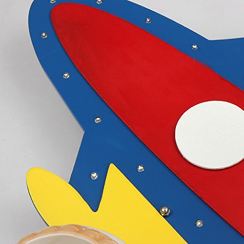 Creative Airplane LED Ceiling Light for Boys Room - Cute Kids Bedroom Lighting, Durable & Energy-Efficient - Perfect for Nursery, Playroom & Children's Bedroom Decor