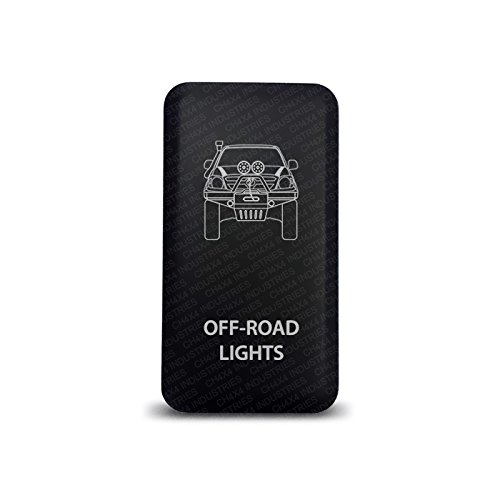 Toyota Hilux CH4X4 Push Switch - White LED Off-Road Light Control with Symbol - Perfect for 4x4 Accessories & Off-Road Lighting Upgrades