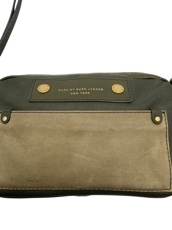 Marc by Marc Jacobs Genuine Leather & Suede Crossbody Bag for Women - Stylish Shoulder Purse for Everyday Use, Travel & Date Night