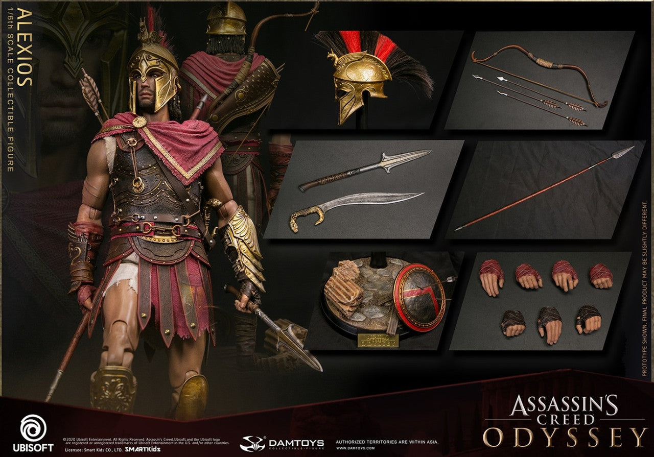 1/6 Scale Alexios Assassin's Creed Odyssey Collectible Figure by Damtoys DMS019 - Perfect for Gaming Fans, Collectors & Home Display