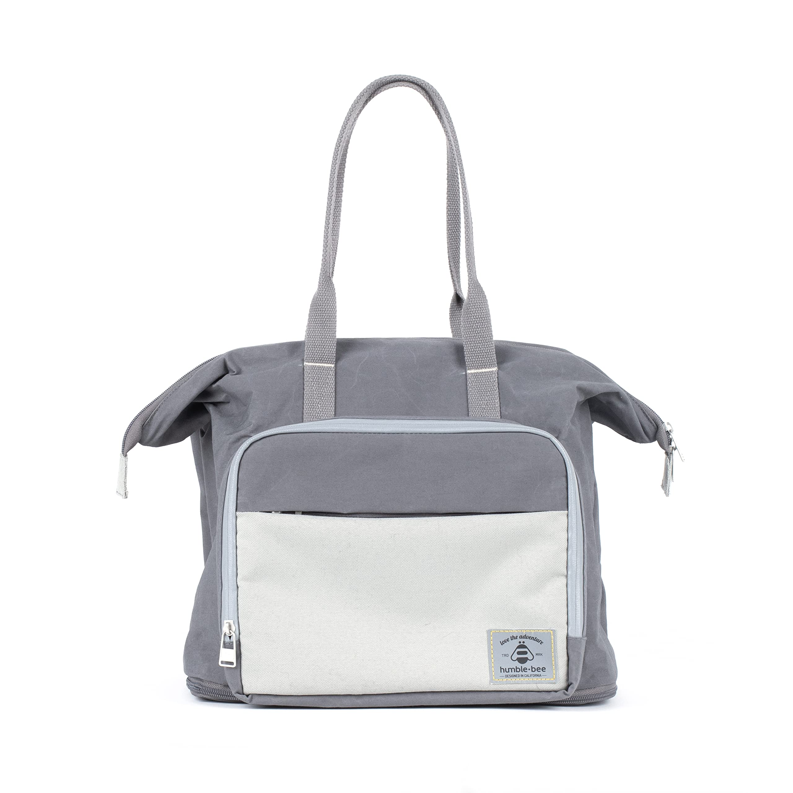 Humble Bee Expandable Diaper Bag with Large Insulated Cooler Pocket & Gel Pack - Waterproof Baby Changing Kit - Stroller Straps - Perfect for Travel, Daycare & On-the-Go Parents