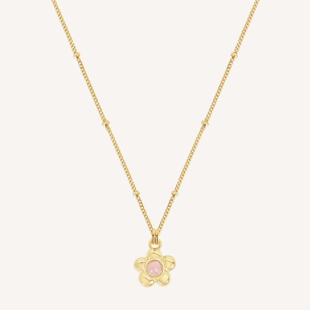 Blossom Charm Necklace - Dainty Floral Pendant Jewelry for Women, Perfect for Valentine's Day Gifts, Anniversary Presents & Everyday Elegance