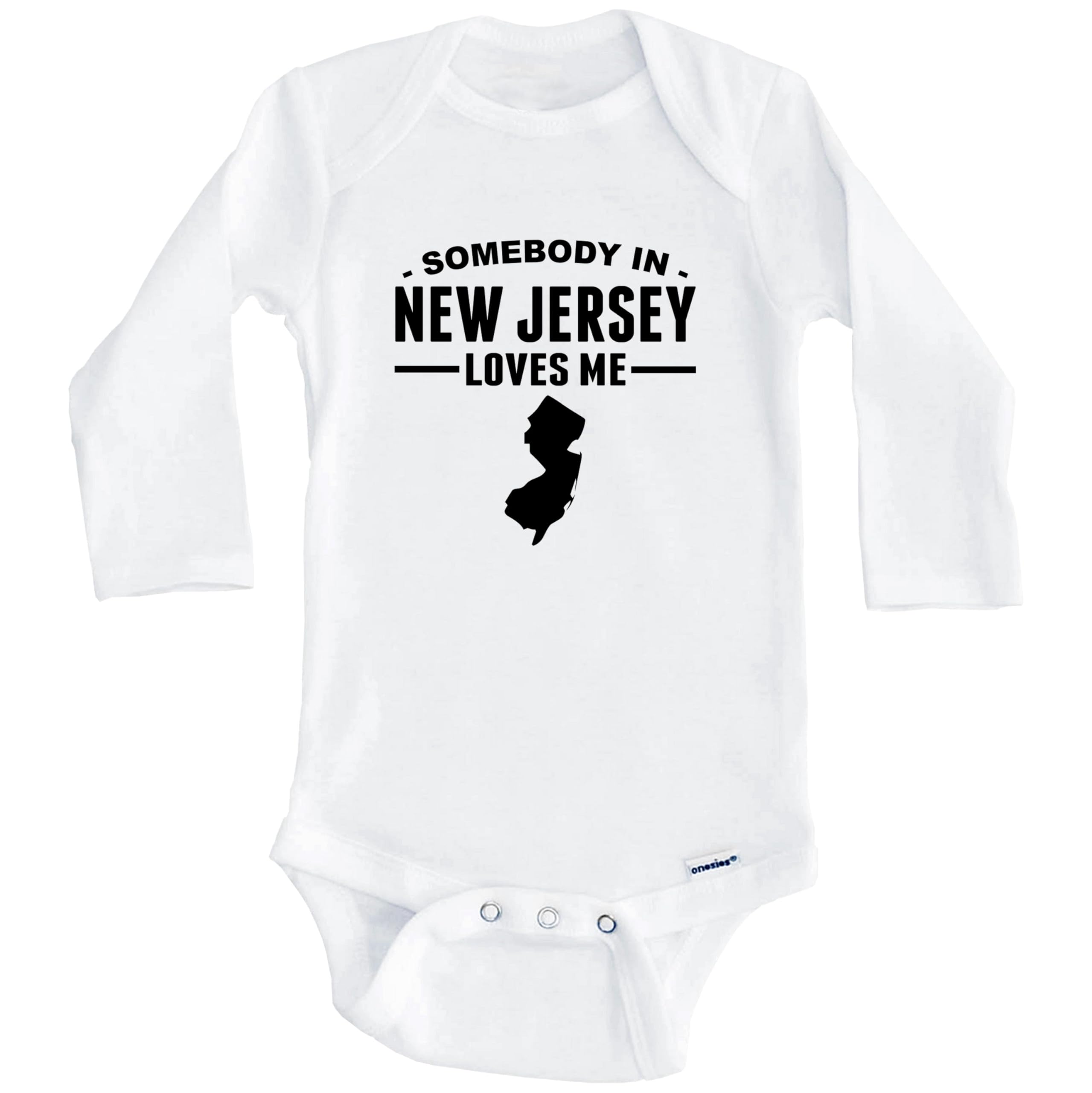 New Jersey Loves Me One Piece Baby Bodysuit - Cute Long Sleeve Infant Romper for Boys & Girls - Perfect for Family Outings, Photo Shoots & Holiday Gifts