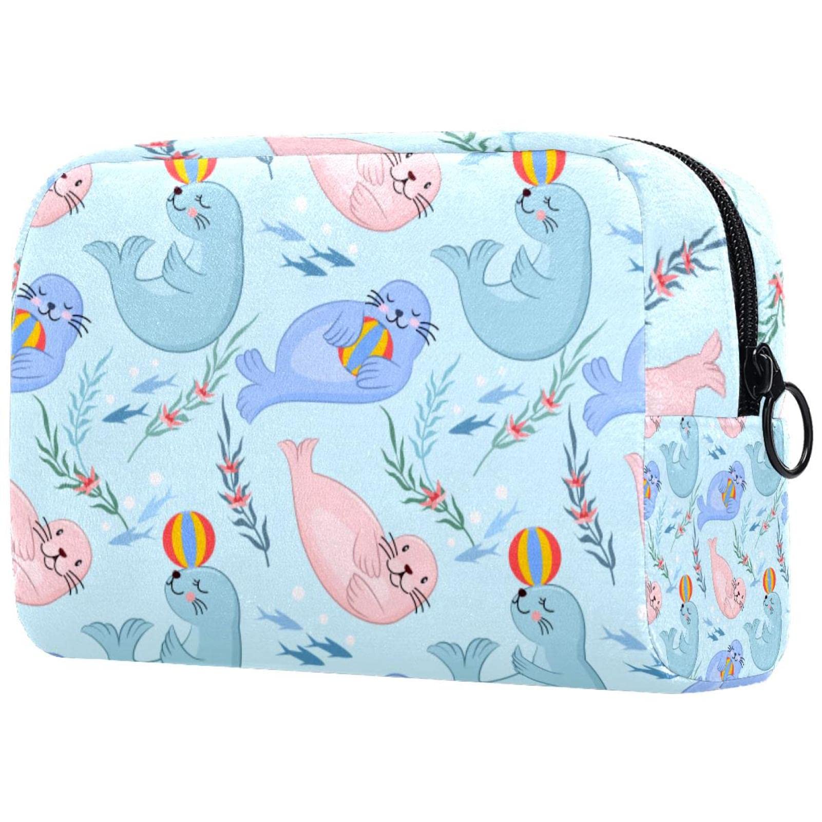 Large Capacity Waterproof Cosmetic Bag - Portable Travel Makeup Organizer with Zipper for Women | Perfect for Toiletries, Makeup Storage & Travel Essentials