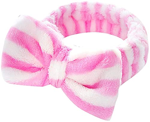Pink Satin Bow Headband for Women - Soft & Stylish Hair Accessory for Makeup, Spa, Yoga, and Everyday Wear | Nandana Collections