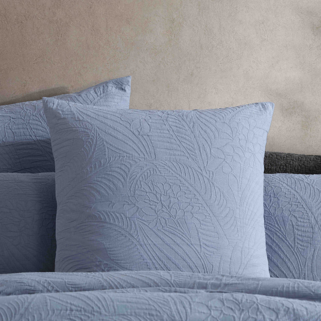 Kaia Slate Quilt Cover Set by Logan & Mason Platinum - Premium Luxury Bedding for Master Bedroom & Guest Room