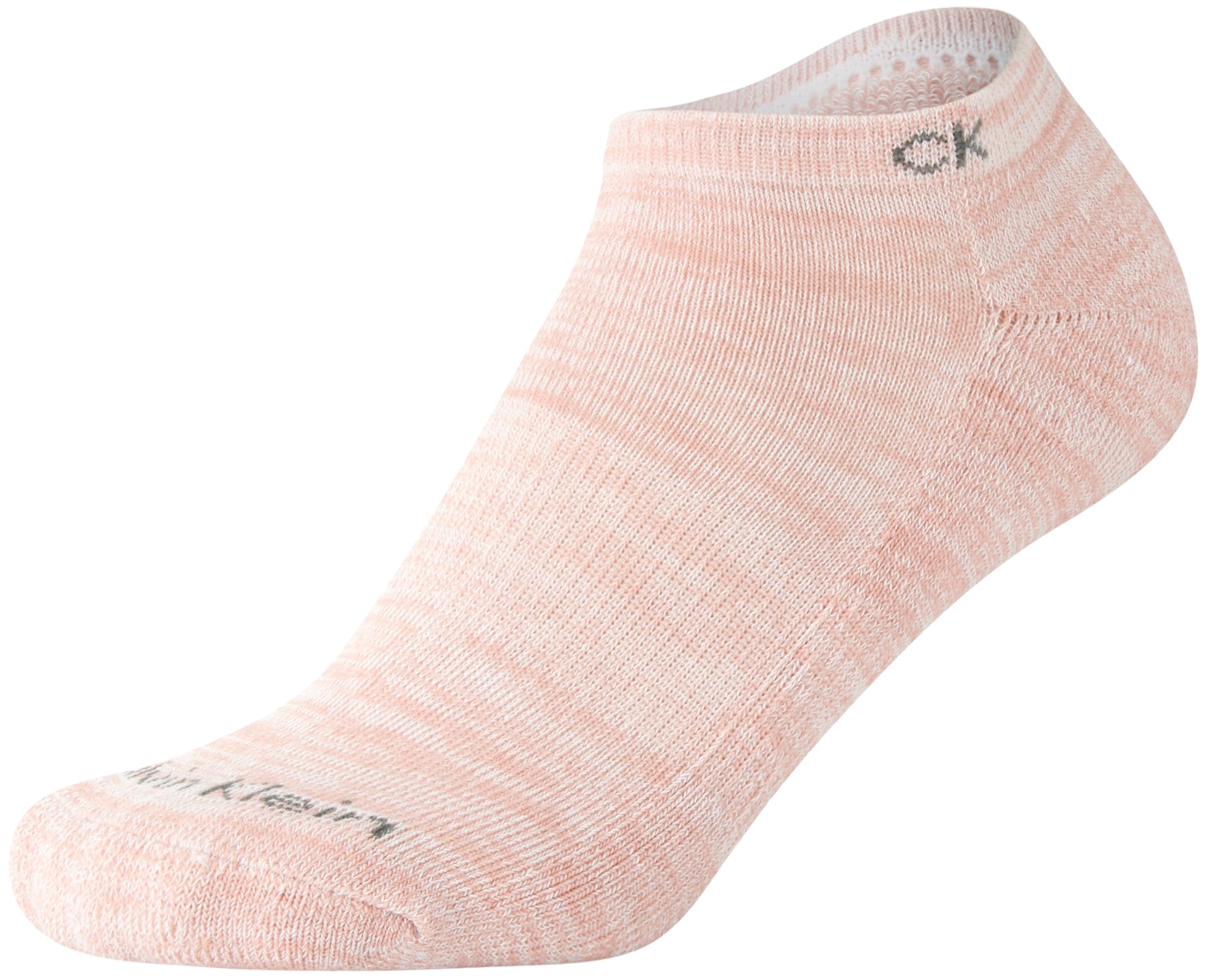 Calvin Klein Girls' No Show Ankle Socks - 6 Pack Soft Cushioned Cotton Socks for School, Sports & Everyday Wear