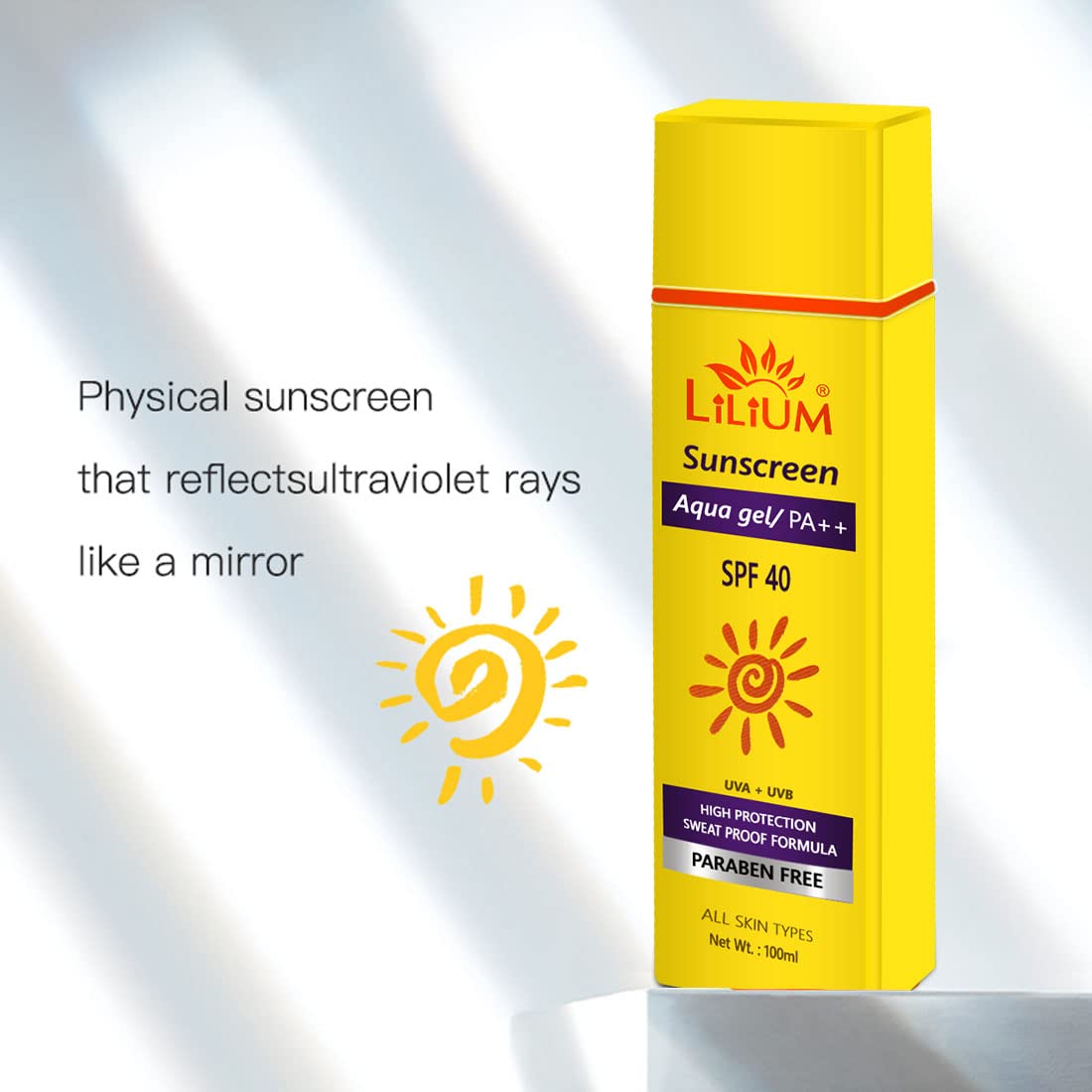 Lilium Herbal Sunscreen Body Lotion SPF 30 - 100ml Natural UV Protection for Face & Body - Perfect for Beach, Swimming & Outdoor Activities
