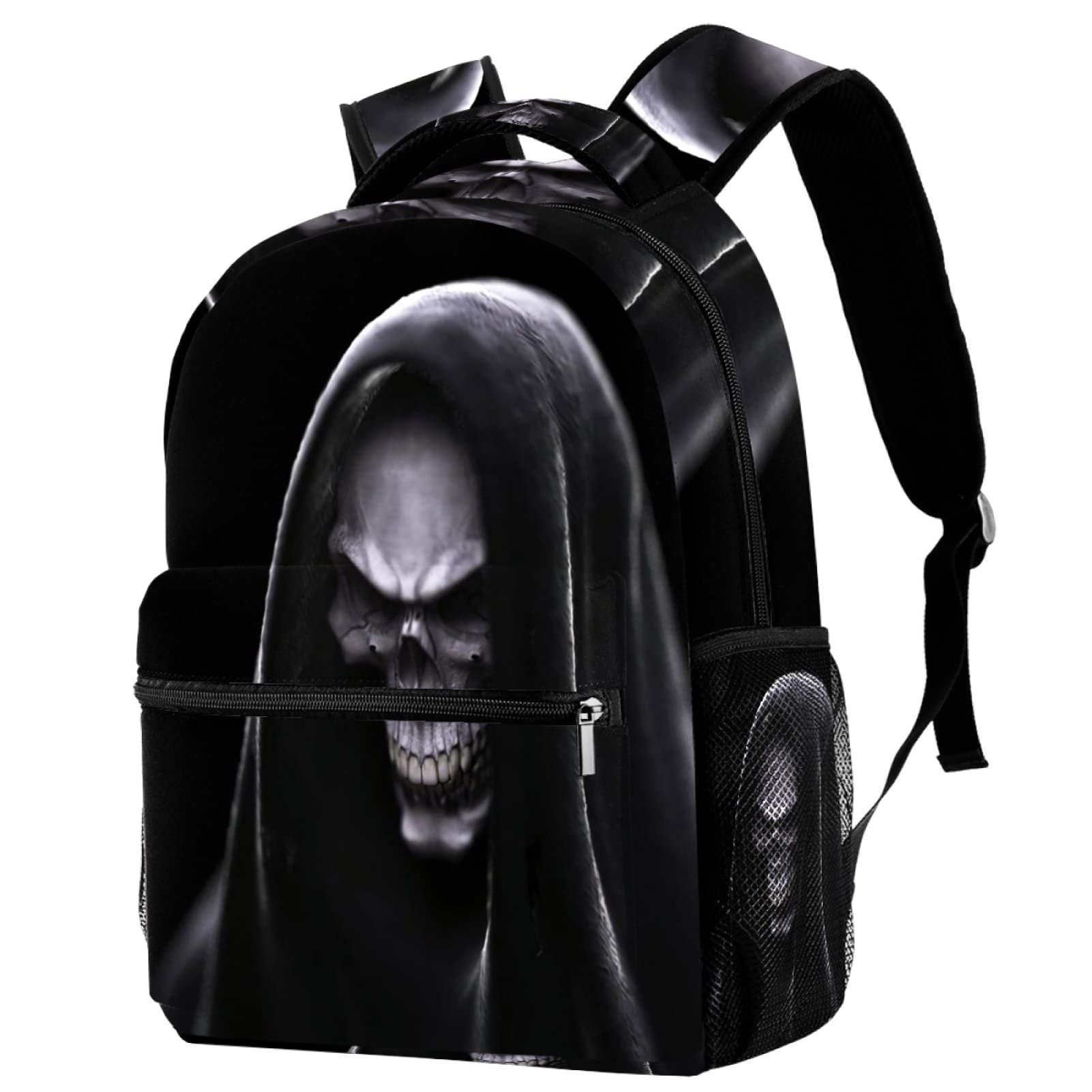 FWEFW Black Grim Reaper Laptop Backpack - Stylish Casual Bookbag for Travel, School & Work | Durable College Backpack for Students & Professionals | Perfect for Commuting, Campus & Business Trips