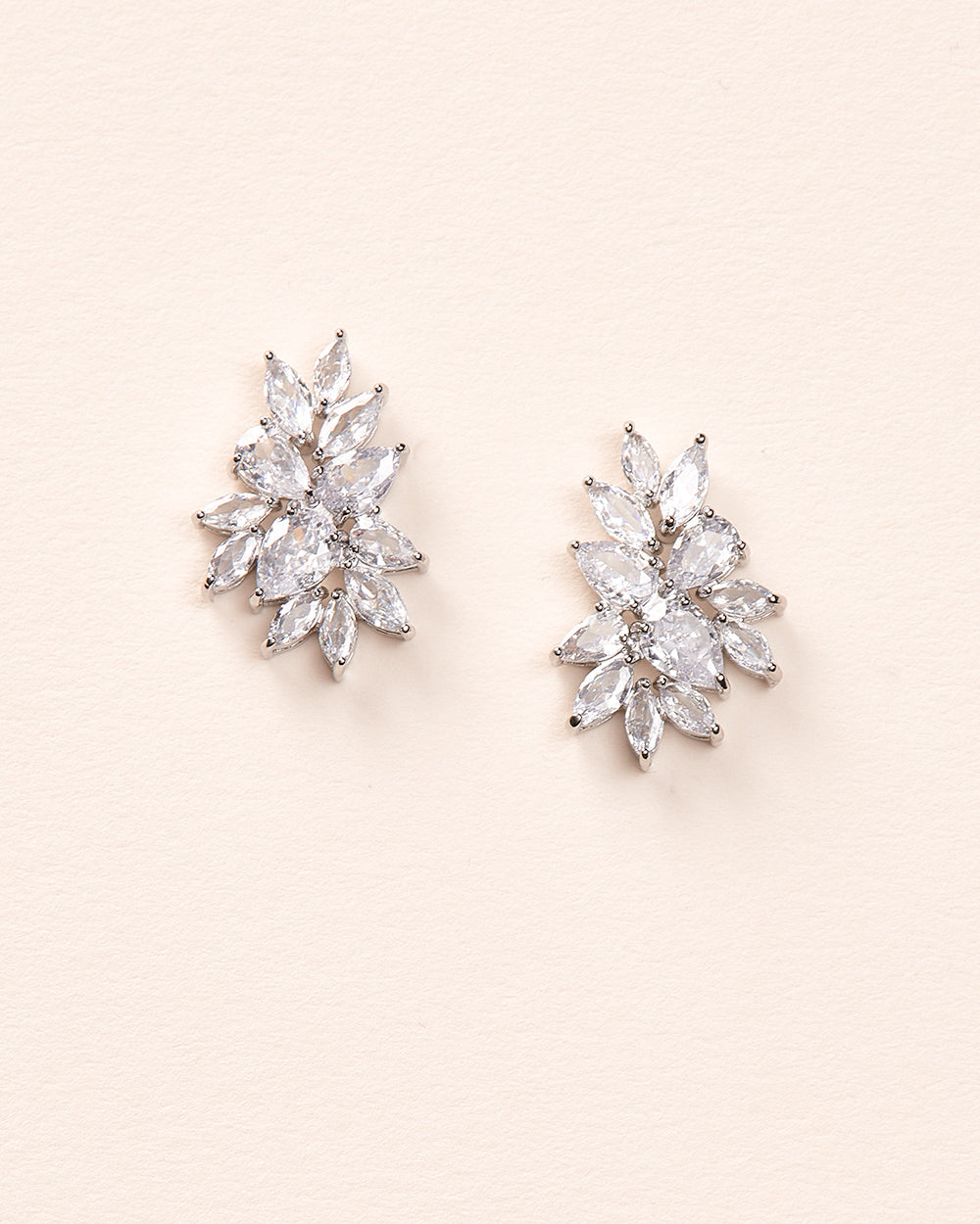 Vanessa CZ Stud Earrings for Women - Sparkling Cubic Zirconia Earrings for Everyday Wear & Special Occasions