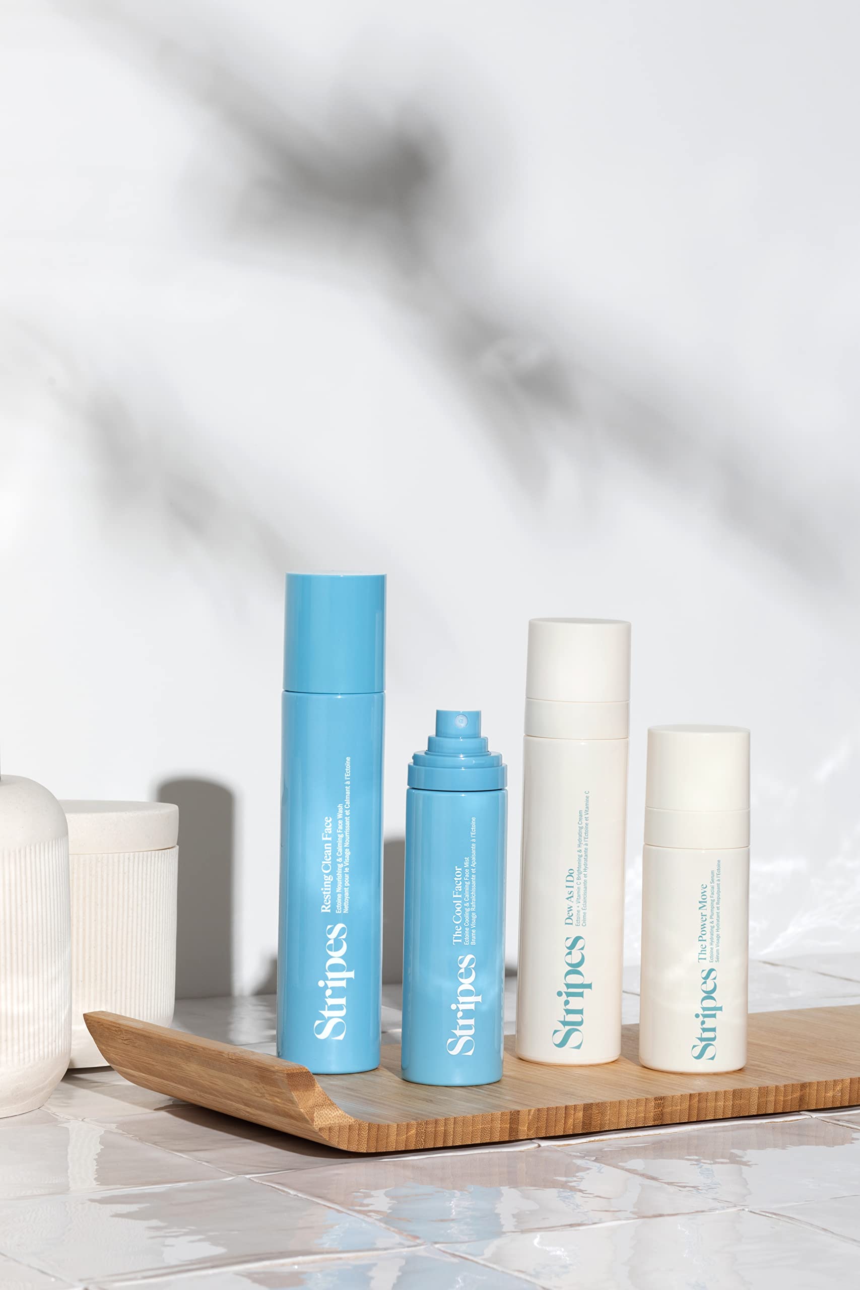 STRIPES Beauty Naomi Watts Dew As I Do & Resting Clean Face Bundle - Radiant Even Complexion, Improves Skin Barrier, Safe for Sensitive Skin & Menopause Support | Daily Skincare Routine & Nighttime Hydration