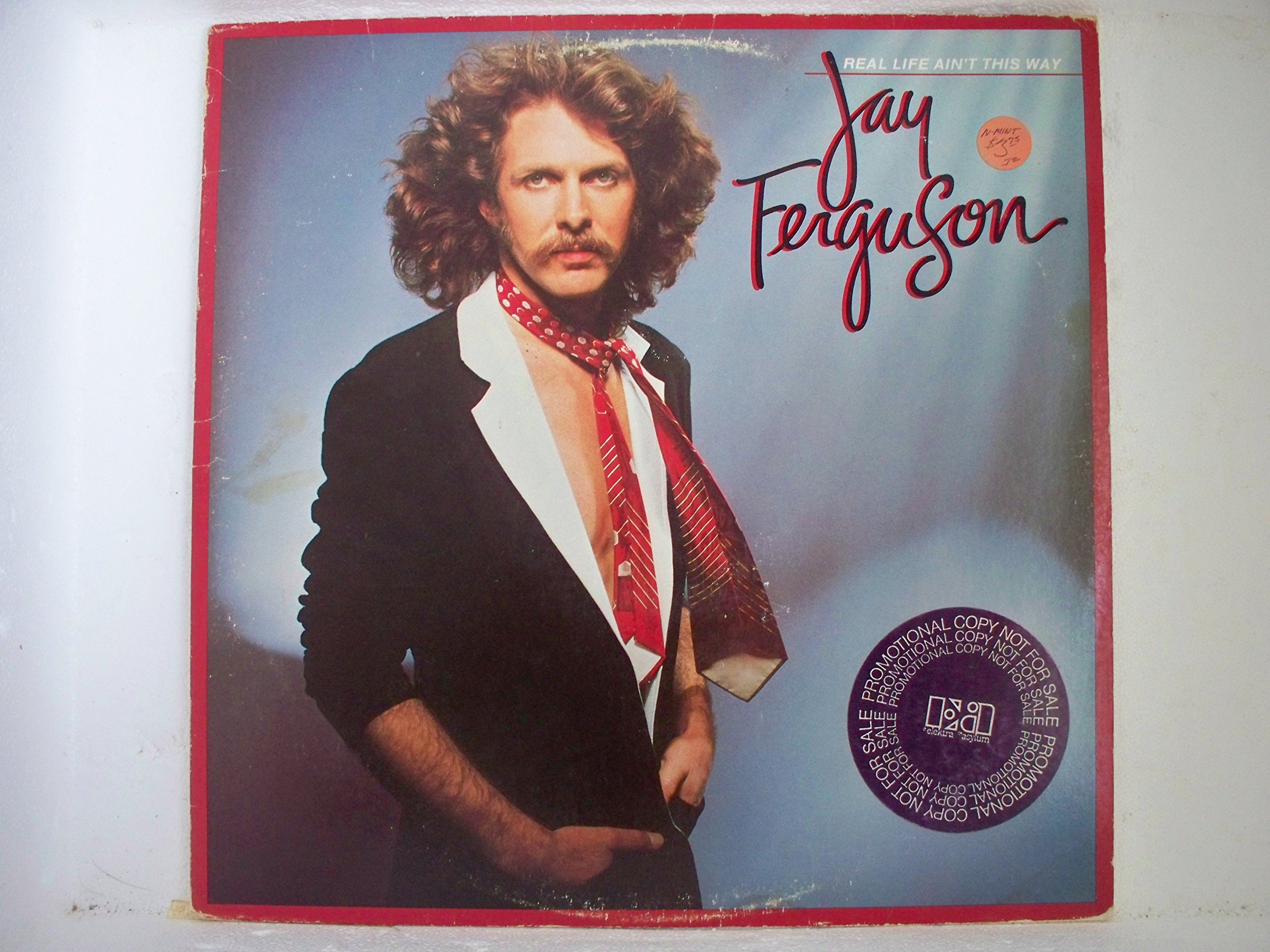 Jay Ferguson - Real Life Ain't This Way - Vinyl LP Record - Asylum Records 6E-158 - Perfect for Vintage Music Collectors & 70s Rock Enthusiasts