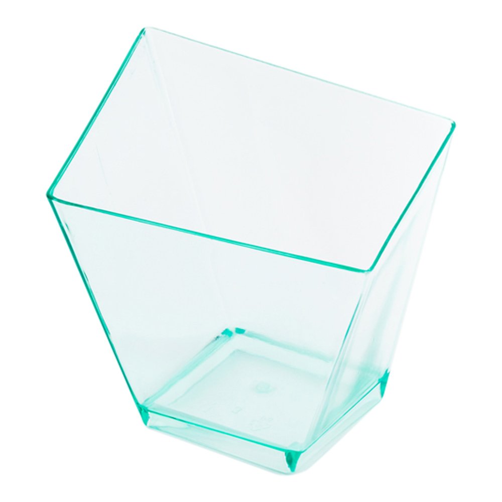 2 oz Disposable Mini Dessert Cups - 100-Pack Durable Seagreen Plastic Serving Dishes for Parties, Weddings & Catering | Perfect for Drinks, Desserts, Samples & Appetizers | Eco-Friendly Partyware & Event Supplies