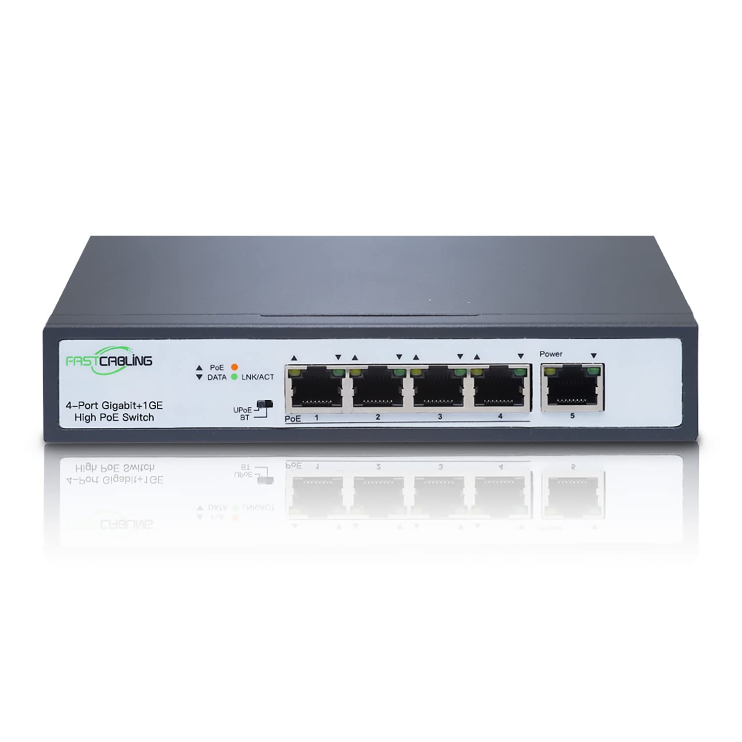 5-Port 90W 802.3bt PoE++ Gigabit Ethernet Switch with High Power Out Ports - 180W Power Budget, Unmanaged Plug-and-Play for IP Cameras, VoIP Phones, Wireless Access Points - Desktop/Wall Mount Network Switch for Home & Office Use