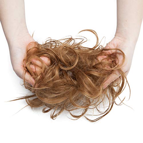Messy Bun Scrunchie for Women - Stretchable Hair Tie for Tousled Updo & Ponytail - Perfect for Workouts, Yoga, and Everyday Styling