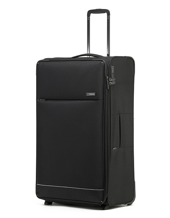 Tosca Two Wheel Air5055 79cm Lightweight Large Suitcase - Black | Perfect for Travel, Business Trips & Vacations