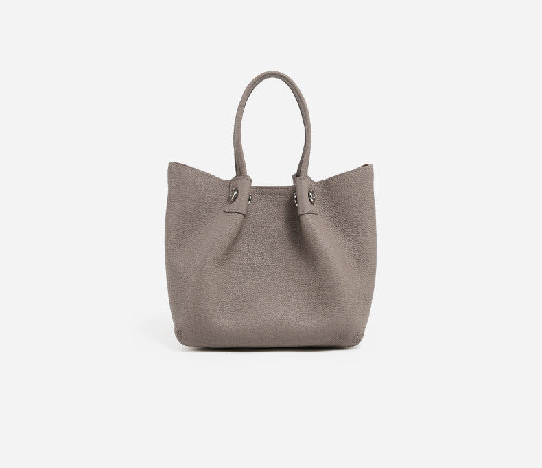 Premium Genuine Leather Carryall Tote Bag for Women & Men - Stylish & Durable Travel, Work & Everyday Use