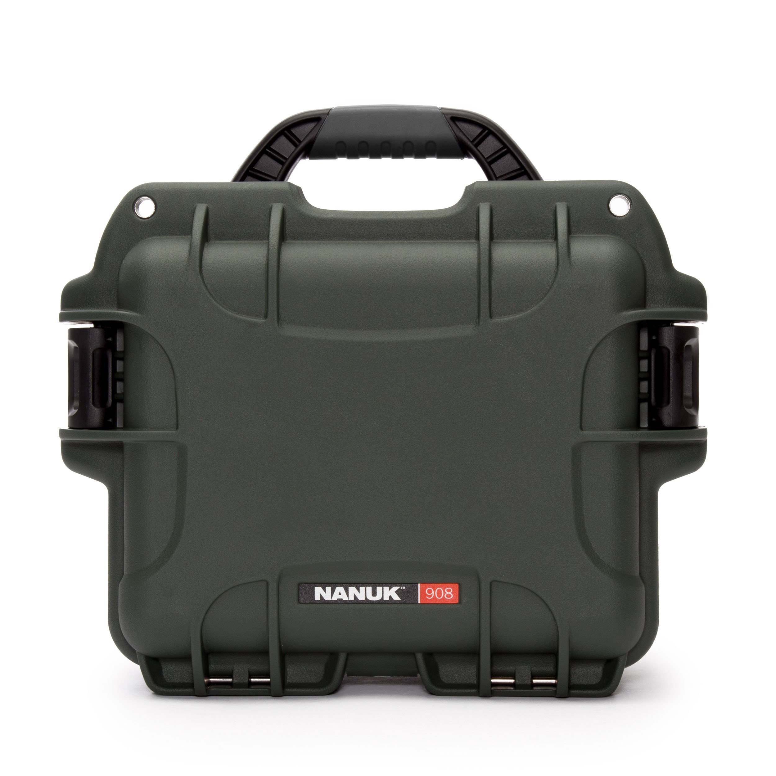Nanuk 908 Waterproof Hard Case - Olive - Durable Travel Protection for Cameras, Drones & Electronics - Made in Canada - Perfect for Outdoor Adventures & Air Travel