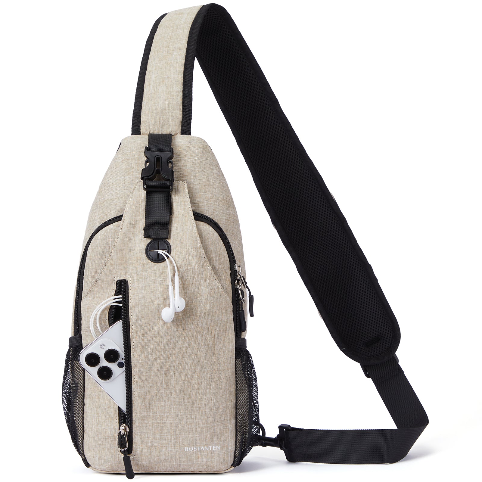 Nova Sling Bag with Phone Pocket & Anti-Theft Design - Crossbody Chest Bag for Men Women, Perfect for Travel, Hiking & Everyday Use