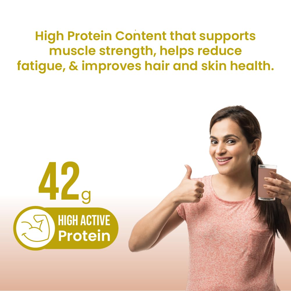 Tata 1mg Pro+ Soy Protein Powder - High Protein Supplement for Muscle Growth, Bone Strength & Energy | 23 Essential Nutrients, Low Fat, No Added Sugar, Chocolate Flavor | Ideal for Post-Workout Recovery & Healthy Lifestyle