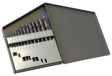 13-Piece Jobber Drill Bit Set - High-Speed Steel (HSS) for Metal, Wood & Plastic - Perfect for DIY, Construction & Home Improvement Projects