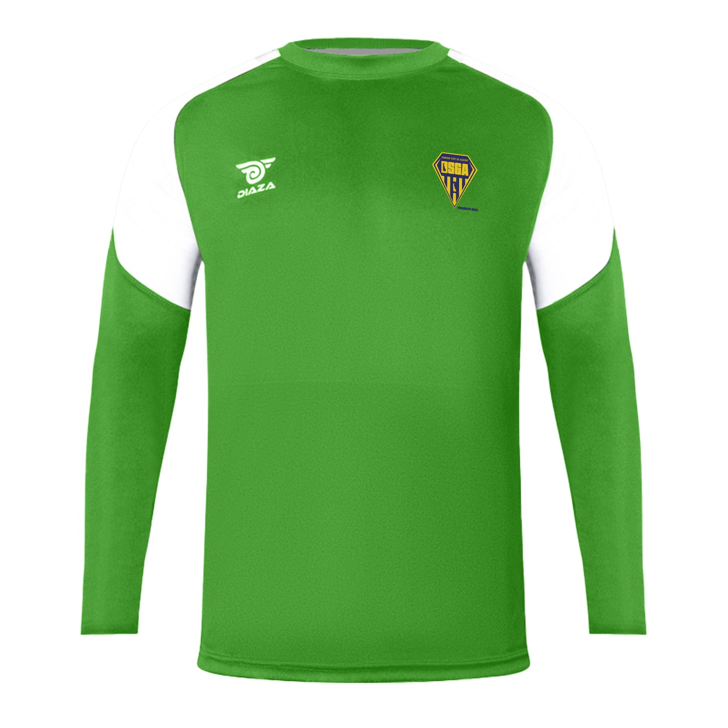 Diamond State Academy Long Sleeve Training Green - Premium Martial Arts Uniform for Karate, Taekwondo & Judo Practice - Perfect for Dojo Training, Competitions & Belt Testing