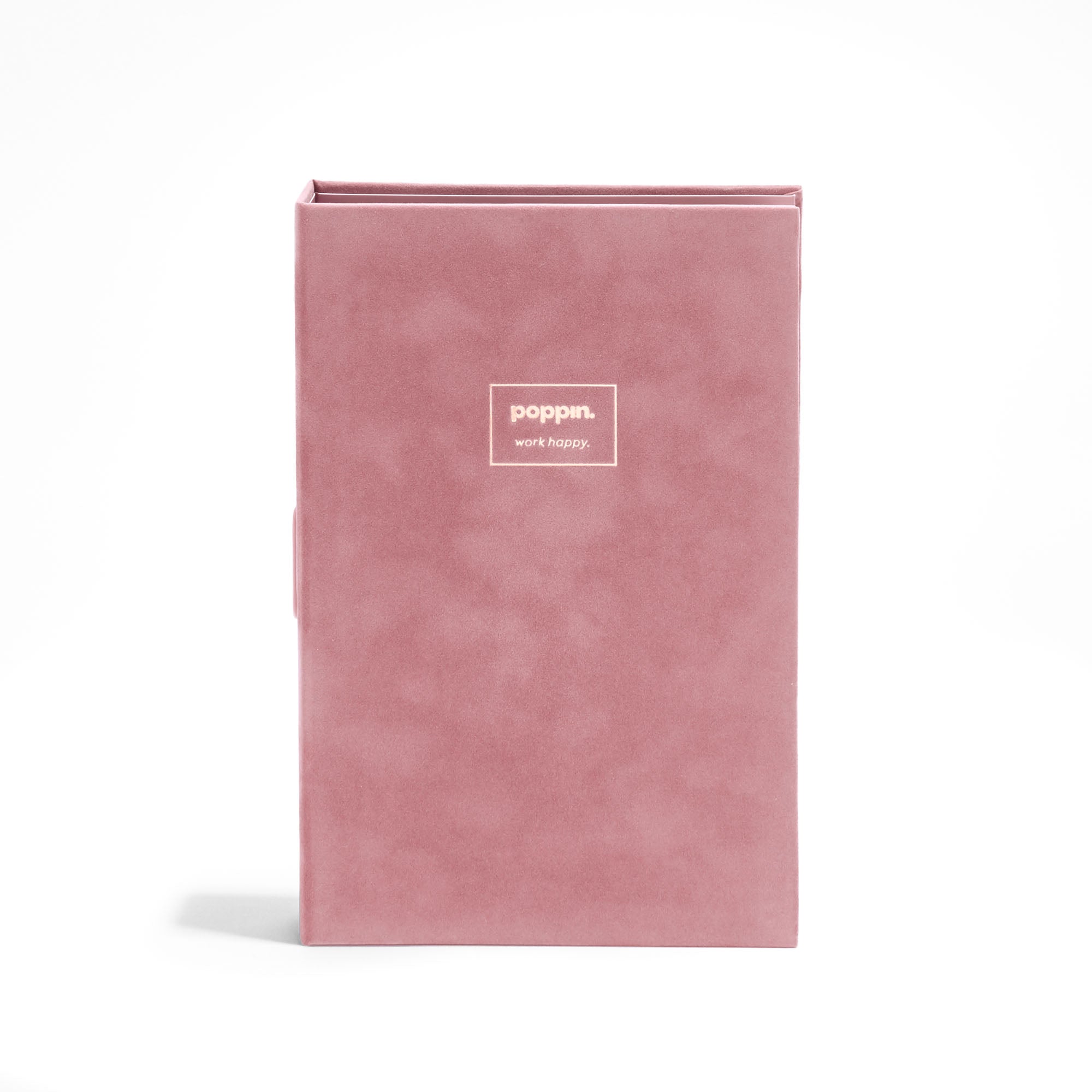 Elegant Dusty Rose Velvet Medium Padfolio with Notepad - Perfect for Office, Business Meetings & Professional Presentations