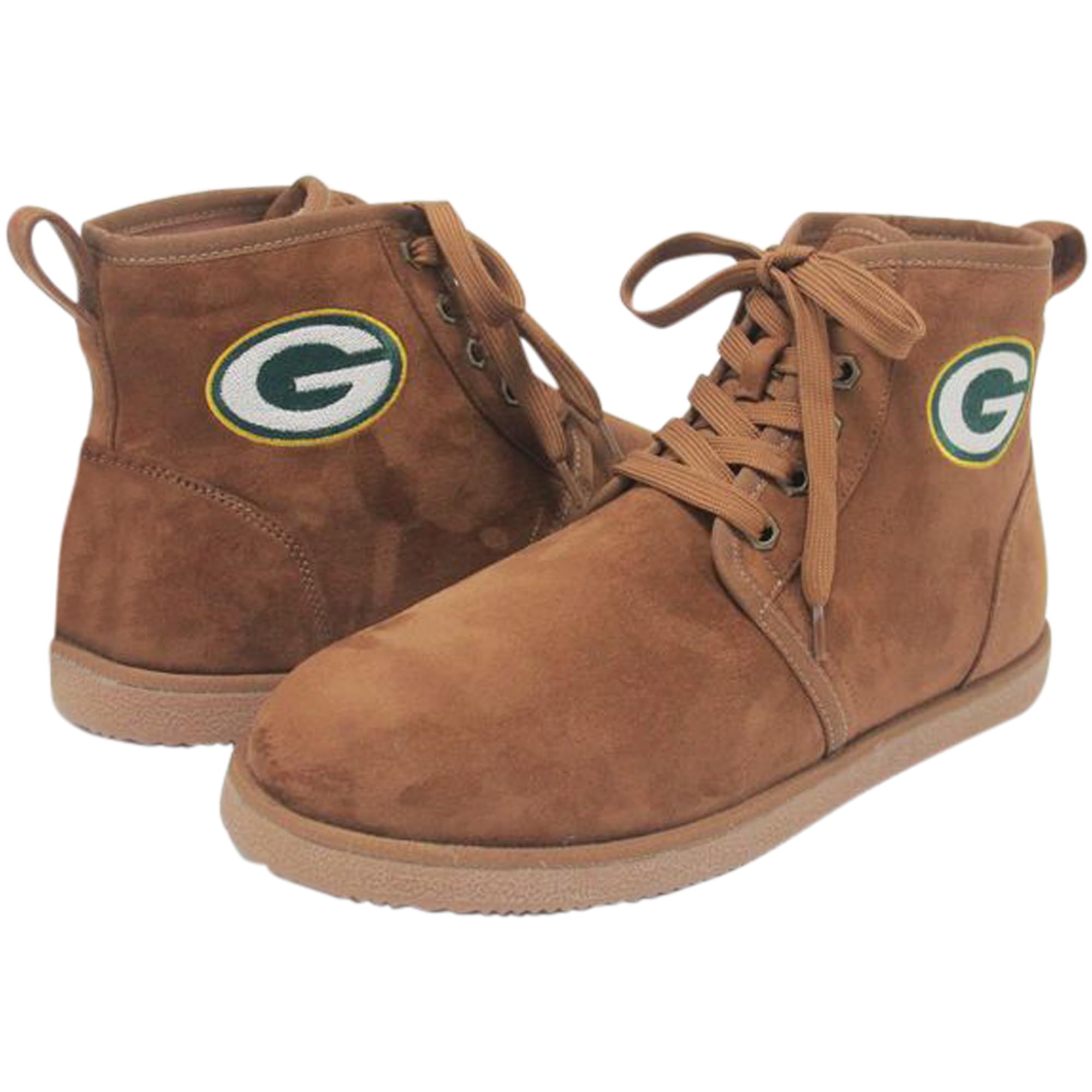 Men's NFL Team Logo Moccasin Boots - Comfortable Slip-On Winter Shoes for Football Fans - Perfect for Game Day, Tailgating & Casual Wear