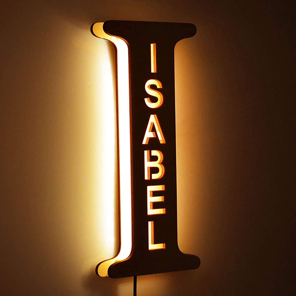 26 English Alphabet LED Wall Light - Battery Powered Luminous Letter Lamp for Wedding, Party & Room Decor - Personalized Night Light for Bedroom, Nursery & Home Ambiance