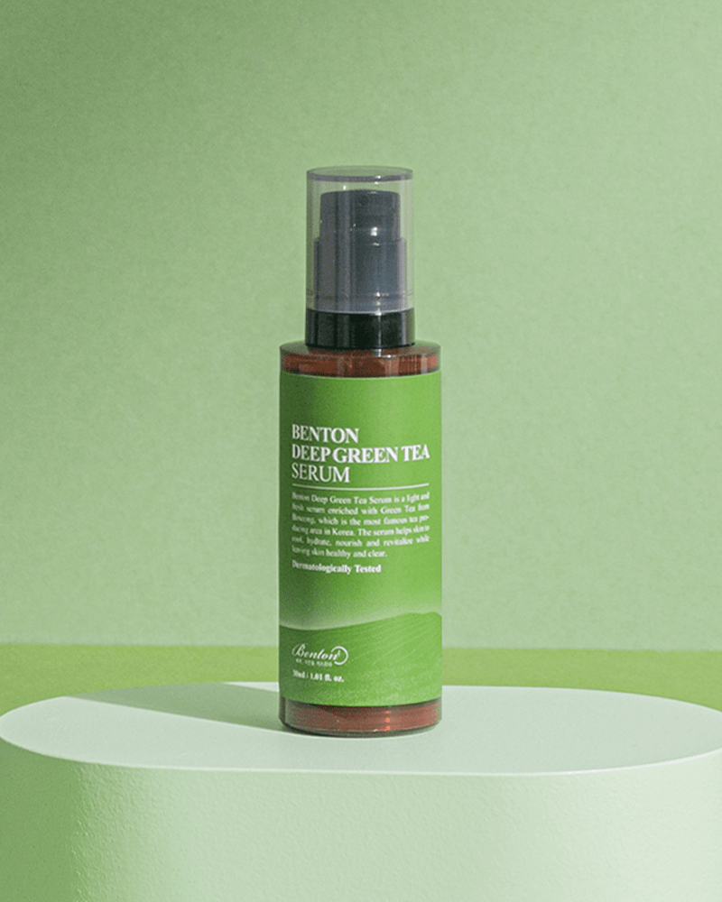 Benton Deep Green Tea Serum for Acne-Prone Skin - Hydrating & Soothing Facial Treatment for Clear, Glowing Complexion | Perfect for Daily Skincare Routine & Sensitive Skin Care