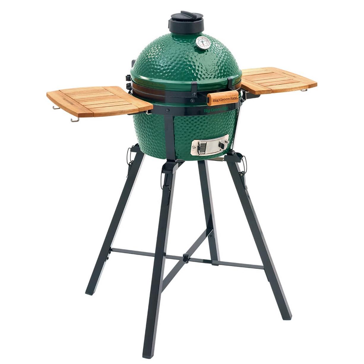 Big Green Egg MiniMax Ultimate Charcoal Smoker Kit - Portable BBQ Grill for Outdoor Cooking, Camping & Backyard Parties | Model 389159
