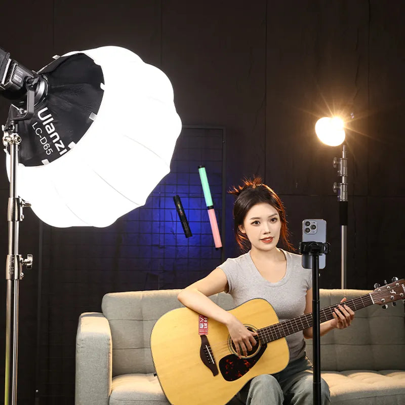 Ulanzi 120W Bi-Color RGB LED Video Light with V-Mount Battery - Professional Photography & Film Lighting for YouTube, Studio, and Outdoor Shooting