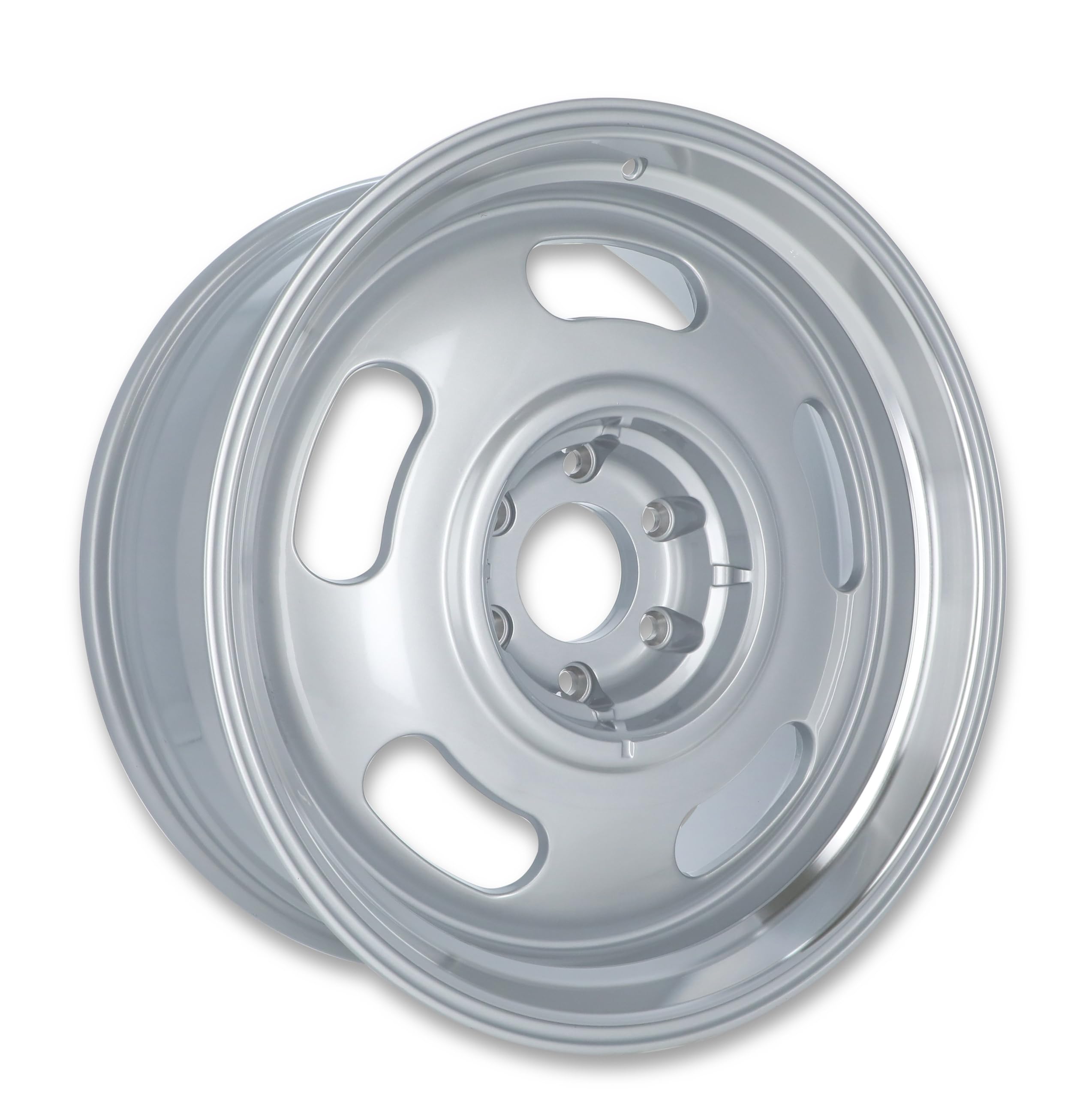 107S-2808300 107 Series Rally 20x8-4.5 Backspace 6x5.5/6x139.7 Bolt Pattern Gray with Machine Lip Wheels - Perfect for Off-Road Trucks, SUVs, and Jeep Wrangler JK JL TJ Gladiator