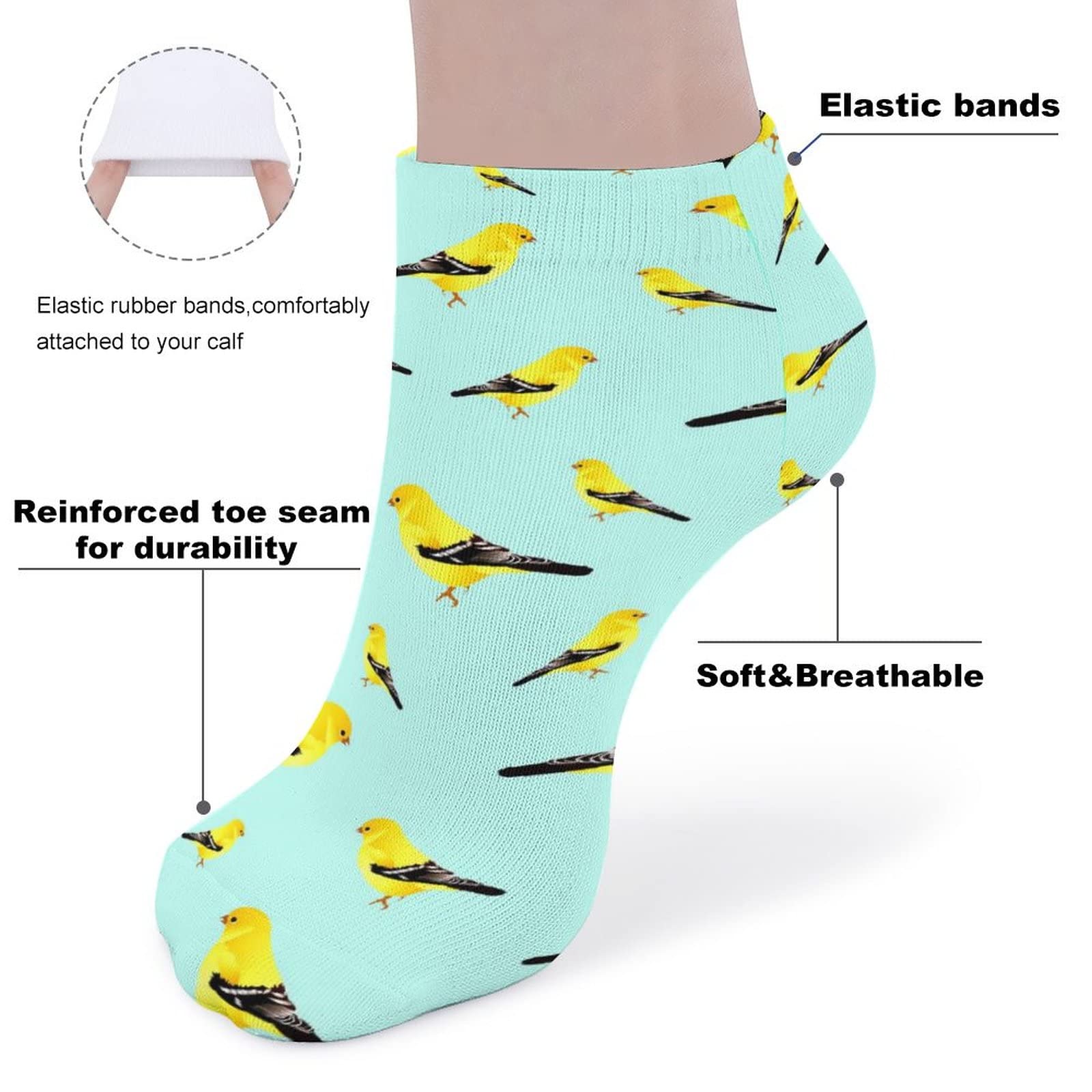 Funny Low Cut Ankle Socks for Women - Crazy Lady Boat Socks for Casual Wear, Gifts & Everyday Comfort