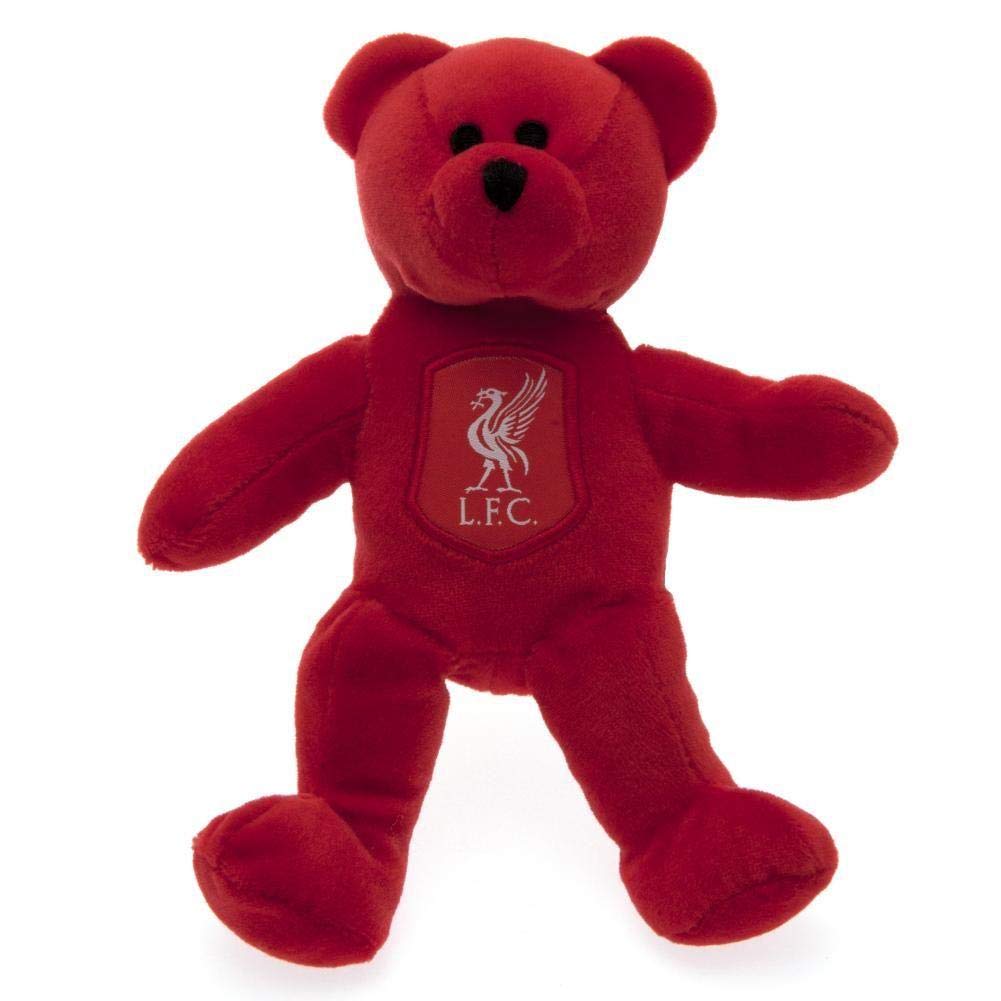 Liverpool FC Mini Bear Plush Toy (7.9 Inches, Red) - Perfect Gift for Soccer Fans, Kids Room Decor, and Football Game Day Accessories