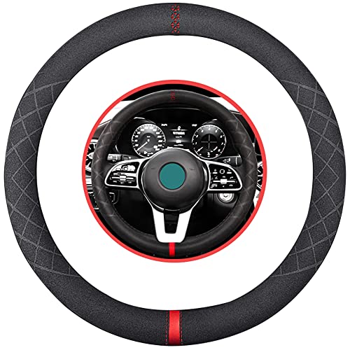 15 inch O Shape Suede Red Mark in Black