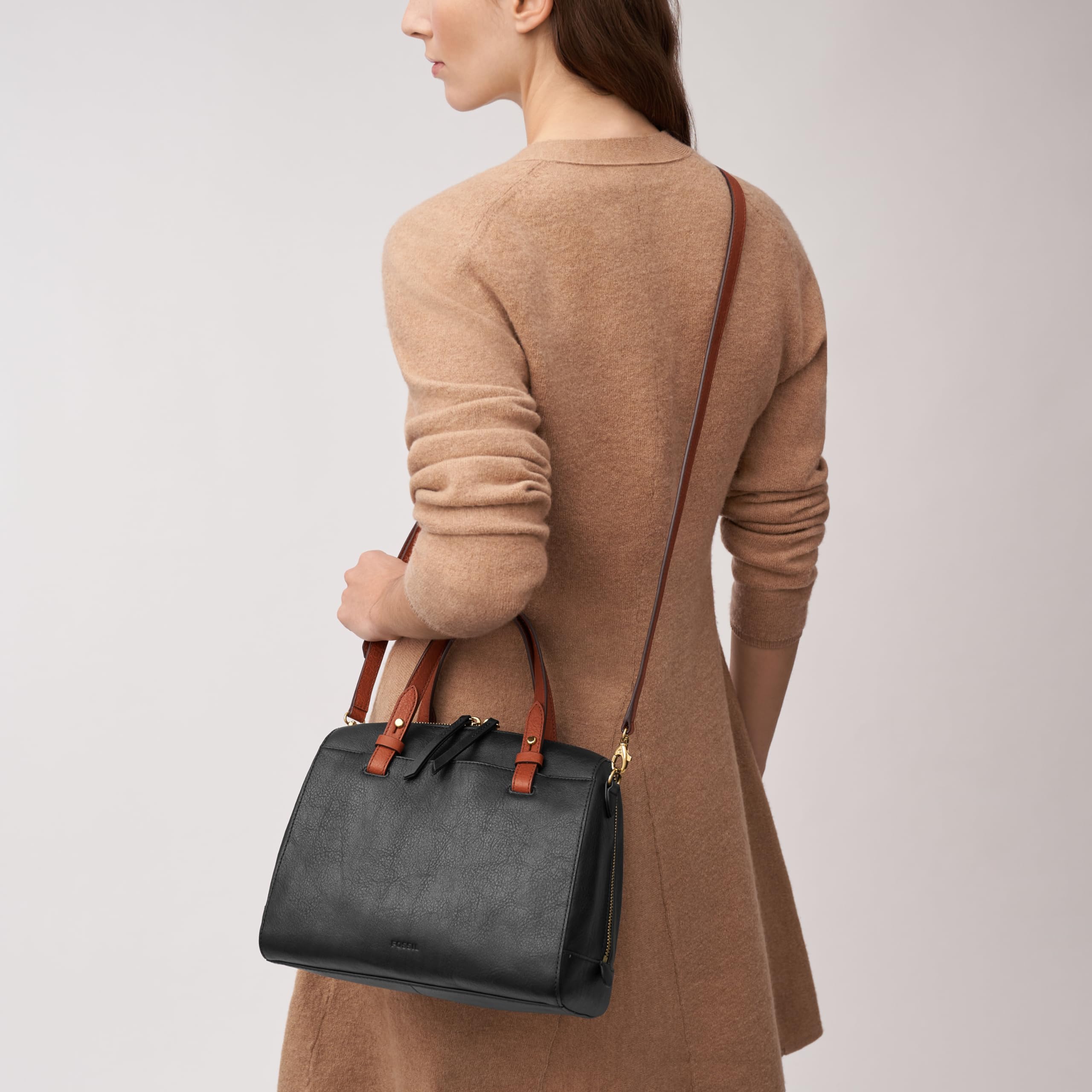 Fossil Women's Rachel Satchel Purse Handbag - Stylish Leather Crossbody Bag for Work, Travel & Everyday Use