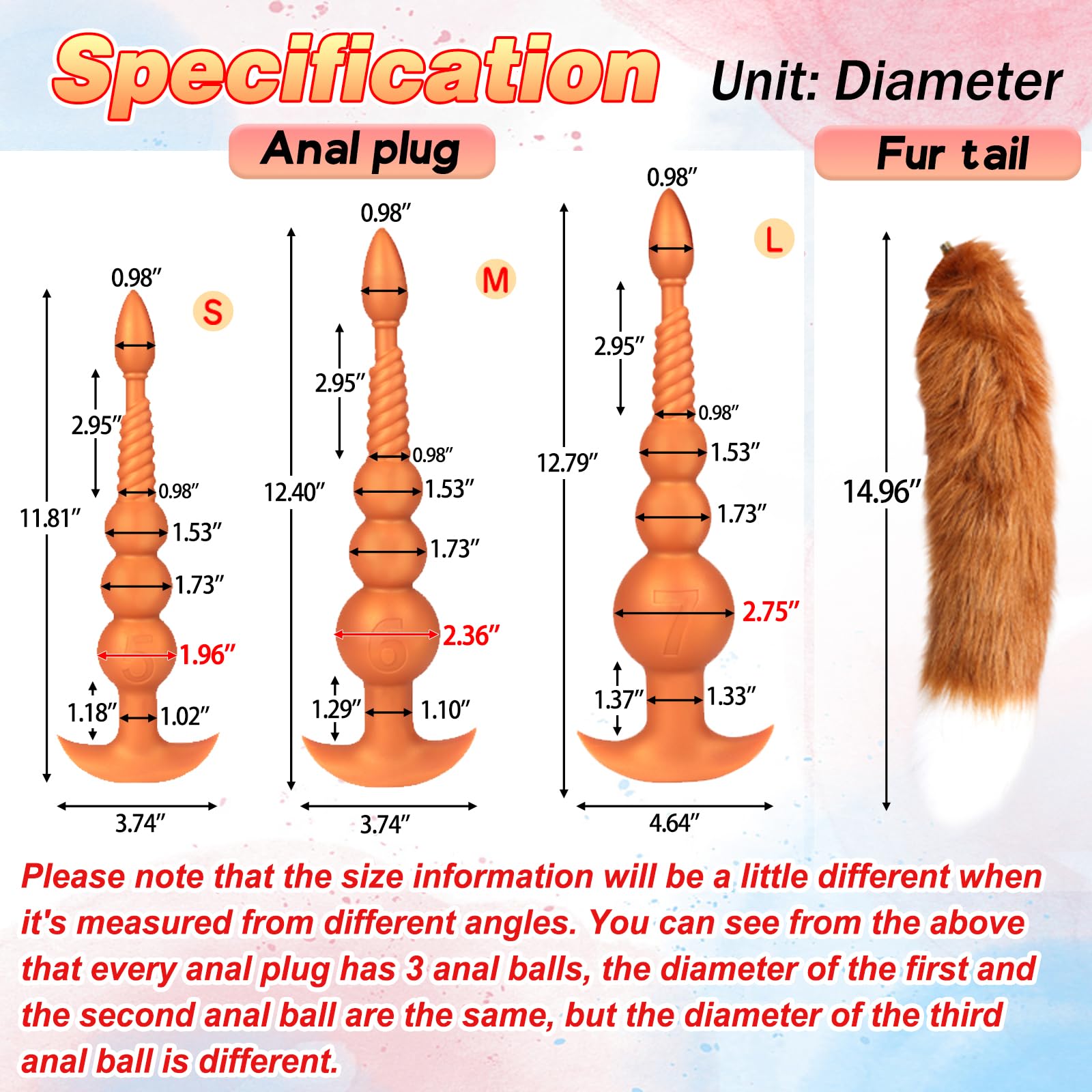 Premium Silicone Anal Beads with Removable Fox Tail - Prostate & G-Spot Stimulator for Men & Women - Black Adult Sex Toy for Couples, Role Play & Sensual Exploration - Perfect for Spicing Up Your Intimate Moments & BDSM Play