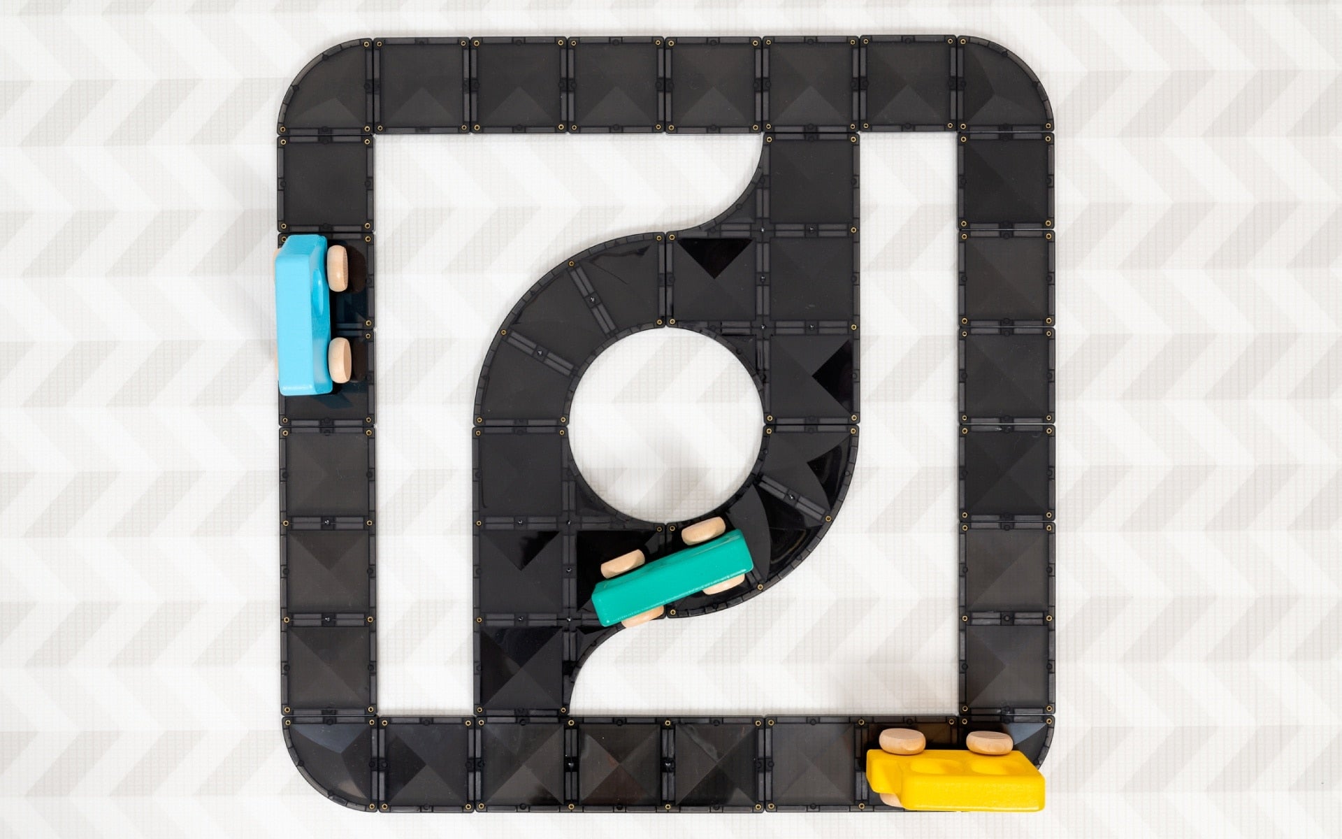 Connetix Magnetic Tiles 48-Piece Set - STEM Educational Building Blocks for Kids, Creative Roads Construction Toy for Preschool Learning & Indoor Play