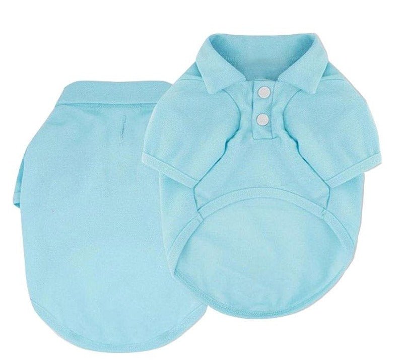 Stylish Dog Polo Shirt for Small & Medium Breeds - Comfortable Pet Clothing for Outdoor Walks & Playdates