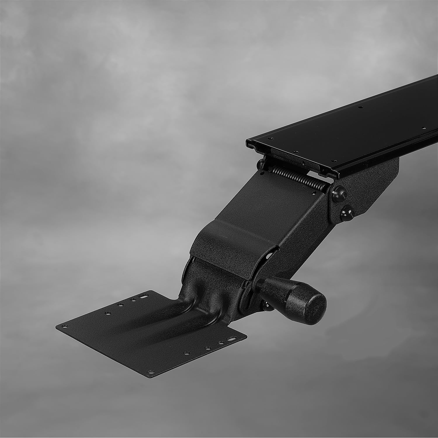 Ergonomic Adjustable Keyboard Tray - Slim Black Under Desk Mount (ECI-700-REF) for Home Office & Gaming Setup