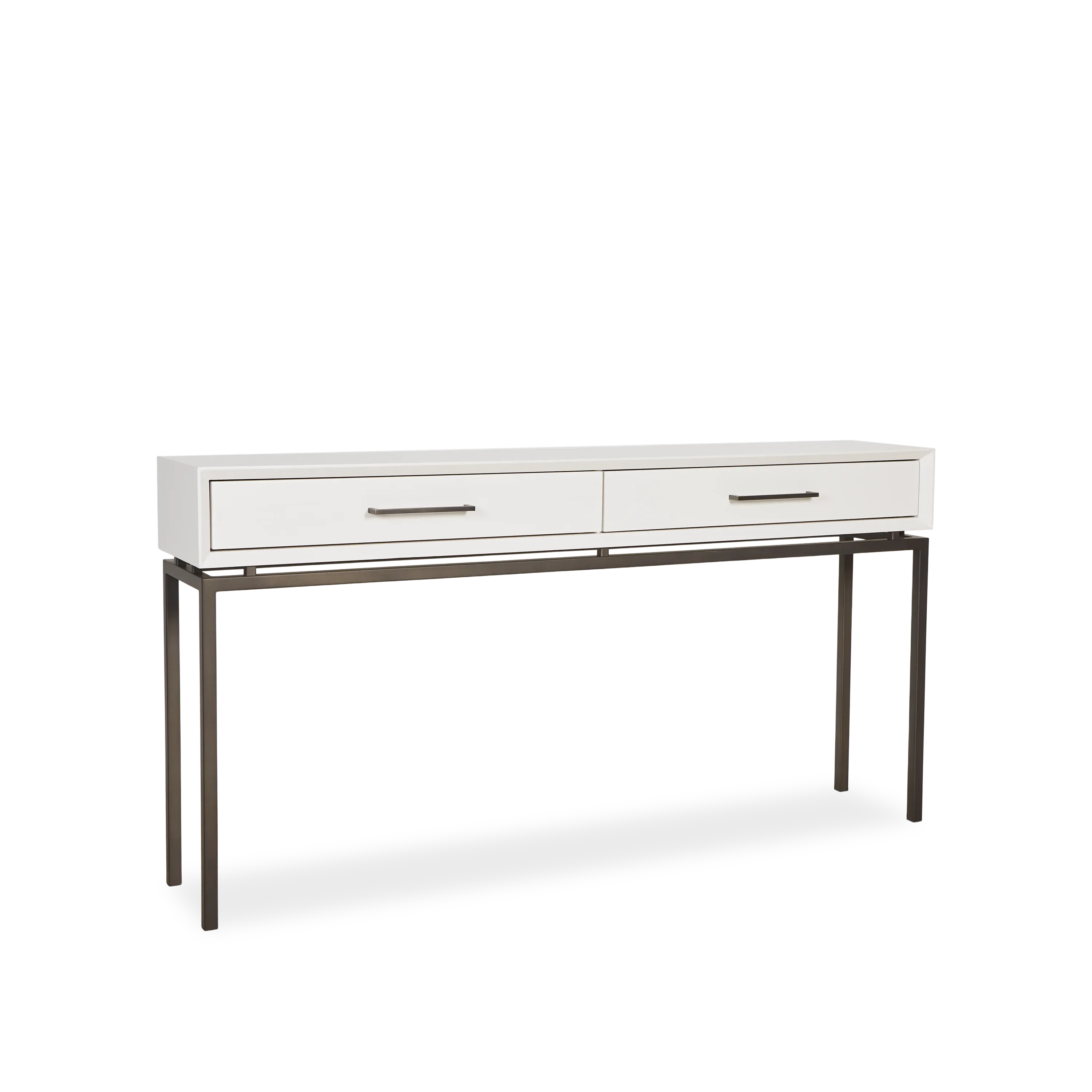 Modern Metro Large Console Table - Entryway Sofa Table with Storage Shelf for Hallway, Living Room & Bedroom Decor