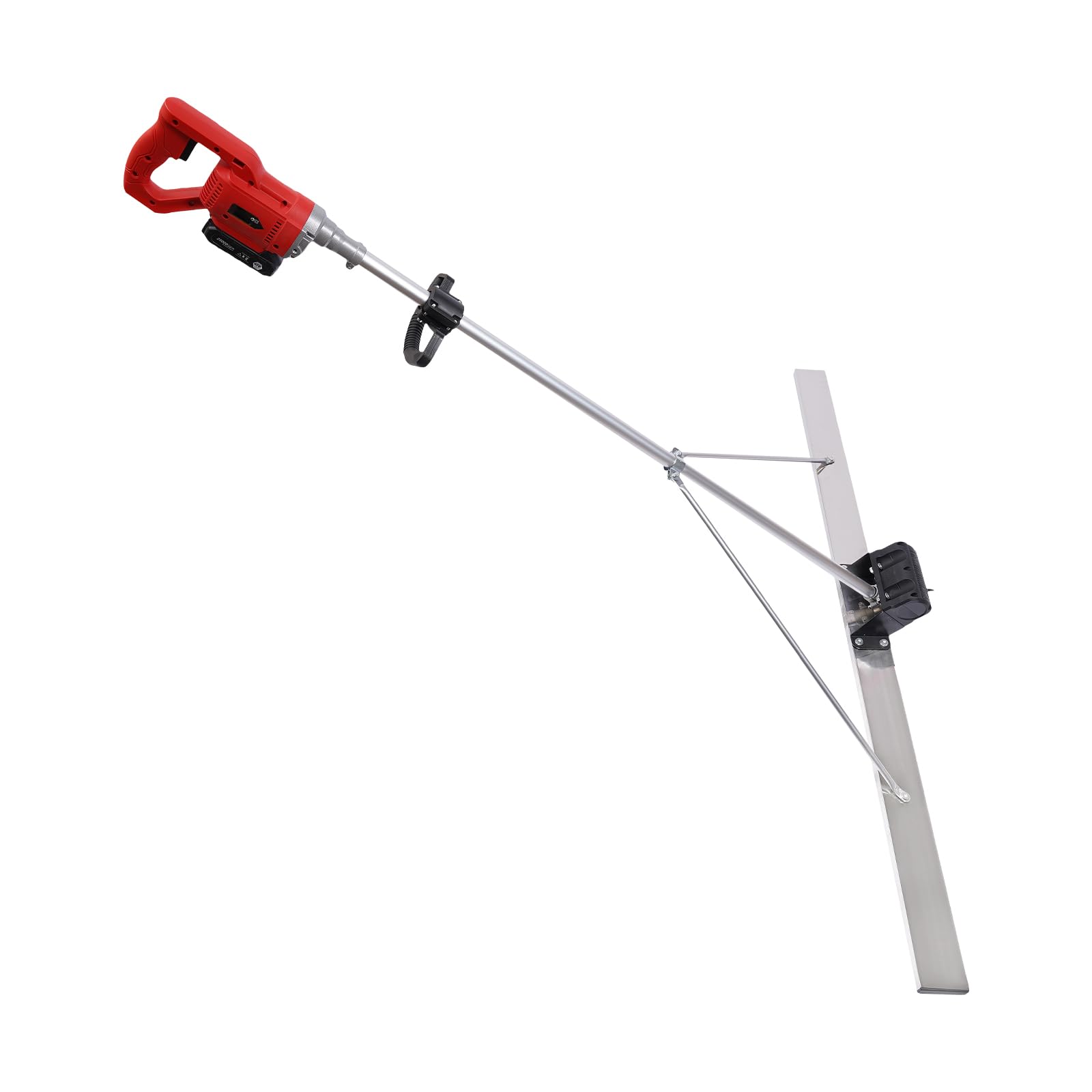 Cordless Electric Concrete Screed Vibratory Kit - Power Concrete Finishing Tool with Vibrating Machine Head & Motor for Surface Leveling | Perfect for Driveways, Patios & Floor Construction Projects