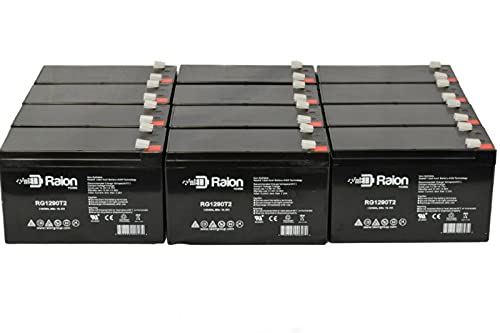 Raion Power 12V 9Ah AGM Replacement Battery for Razor Scooter XLR8R - 12 Pack - Perfect for Electric Scooters, Mobility Devices, and Power Wheels