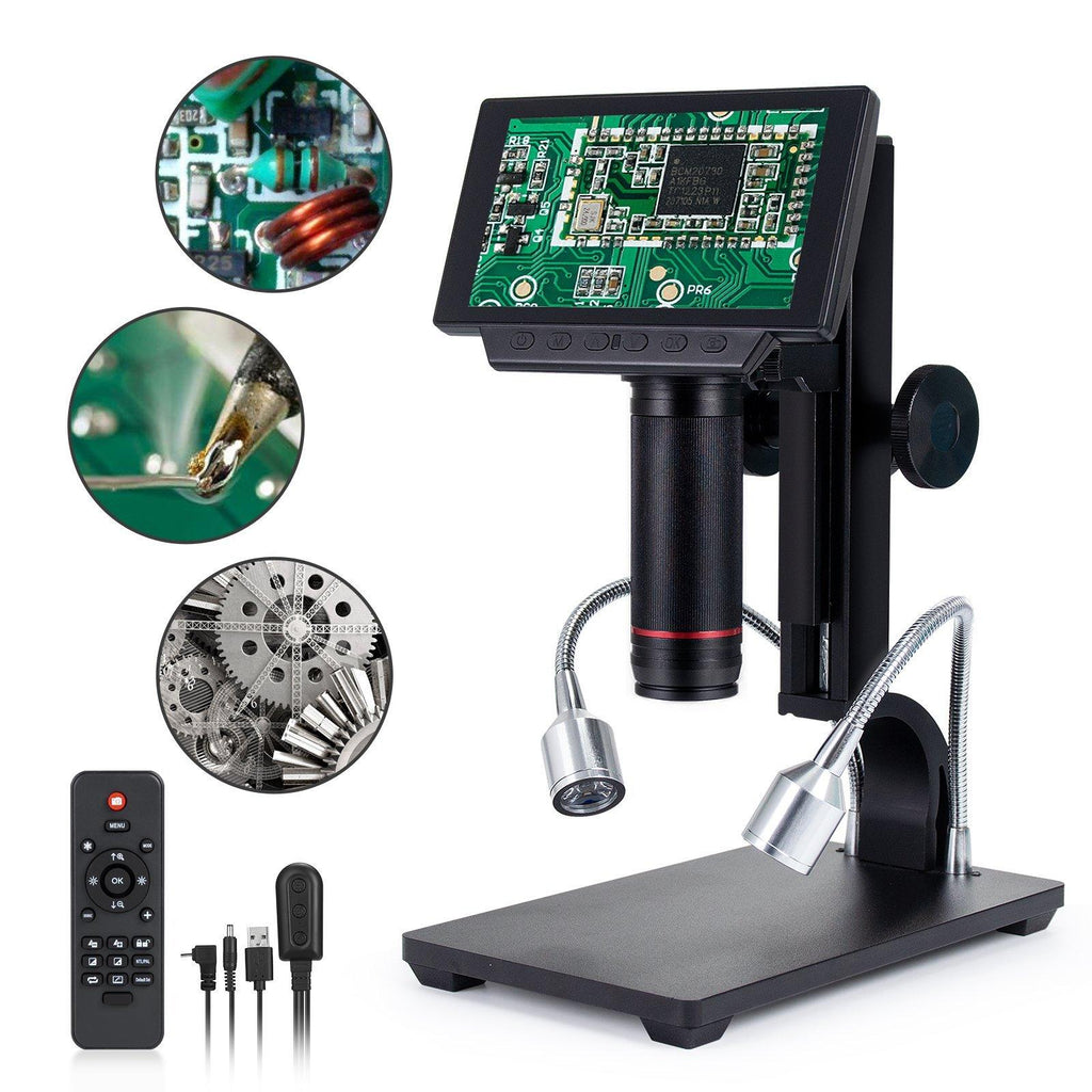 Andonstar ADSM302 5 Inch LCD Digital Microscope with 560X Magnification & HDMI Output for PCB Soldering, Circuit Board Repair, Jewelry Inspection, and Coin Collection (New)