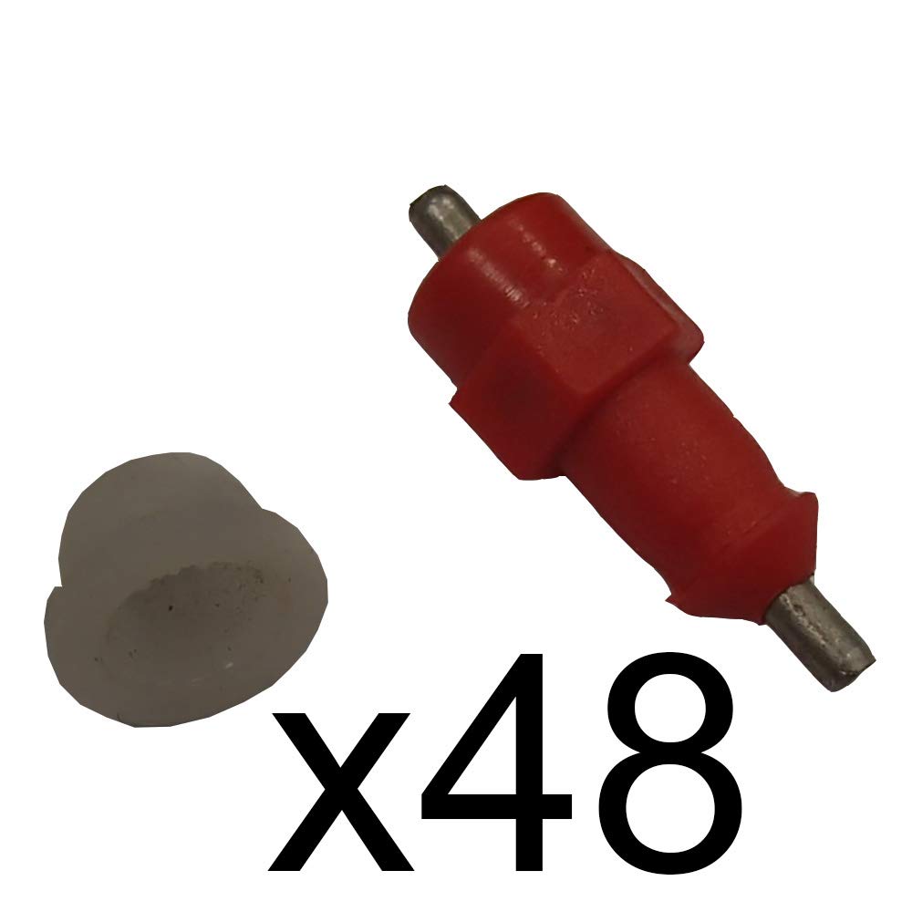 RAParts 48 PCS Chicken Water Nipples - Poultry Drinker for Birds, Ducks, and Fowl - Automatic Watering System for Coops, Farms, and Backyard Flocks