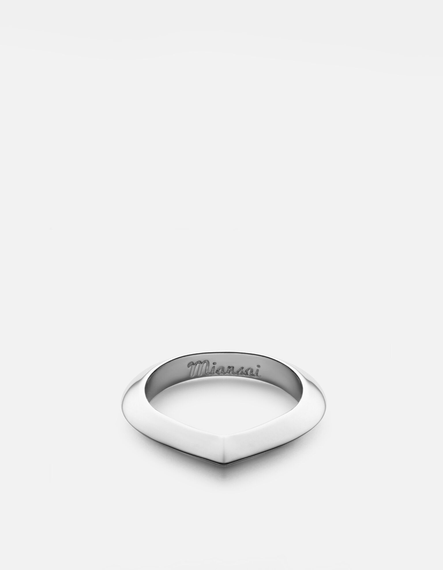 Sterling Silver Angular Ring for Women - Minimalist Geometric Jewelry for Everyday Wear, Gifts & Special Occasions